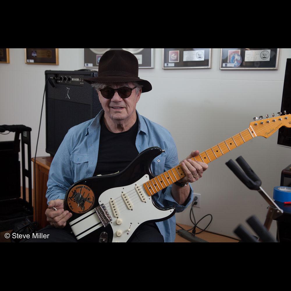 Used Steve Miller Collection Fender Stratocaster Electric Guitar Black — 7