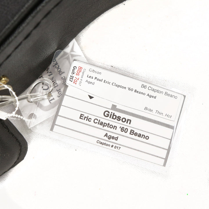Gibson Custom Shop Eric Clapton '60 Beano Les Paul Aged Antiquity Burst 2010 Steve Miller Collection