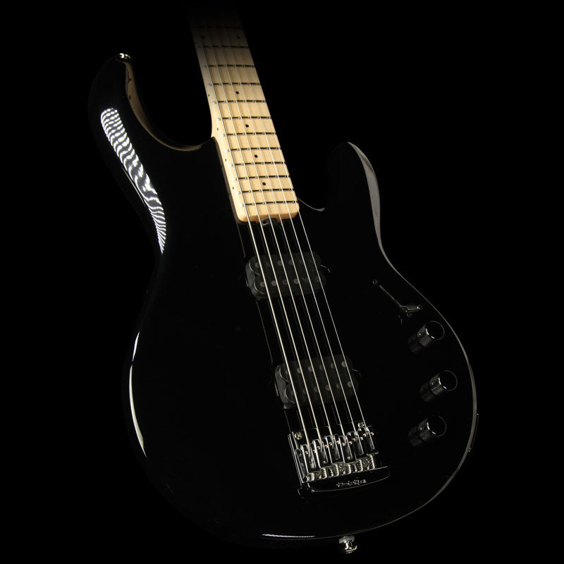 Ernie Ball Music Man Silhouette 6-String Electric Bass Guitar Black — 1