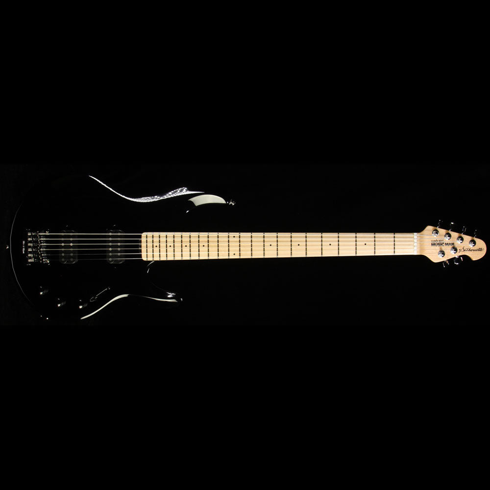 Ernie Ball Music Man Silhouette 6-String Electric Bass Guitar Black — 2