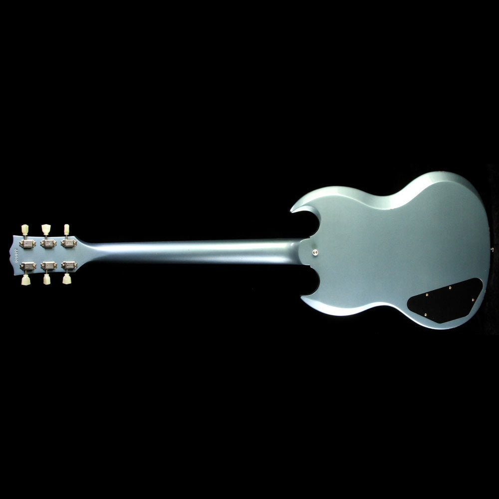 Gibson Custom Shop Music Zoo Exclusive Roasted SG Standard Reissue Electric Guitar VOS Pelham Blue — 3