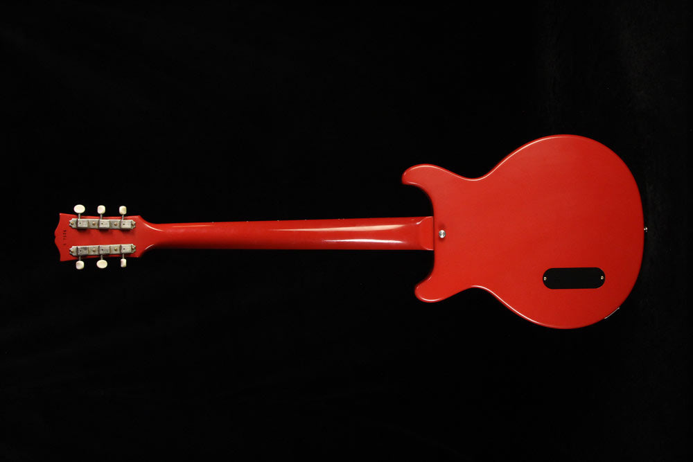 Gibson Custom Shop Music Zoo Exclusive Roasted 1958 Les Paul Junior Doublecut Electric Guitar Cardinal Red — 3