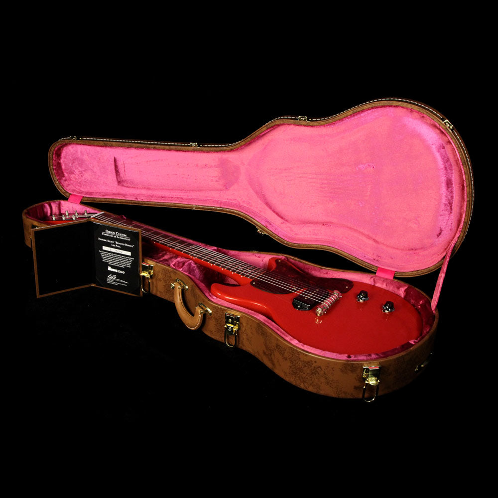 Gibson Custom Shop Music Zoo Exclusive Roasted 1958 Les Paul Junior Doublecut Electric Guitar Cardinal Red — 5