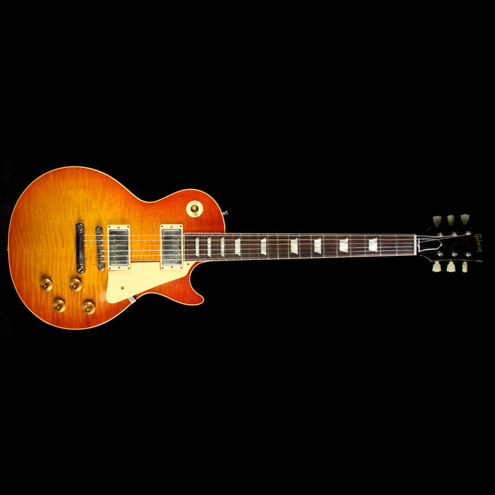 Used Gibson Custom Shop Standard Historic 1959 Les Paul Reissue Roasted Lightly Aged Electric Guitar BoTB Page #137 Burst