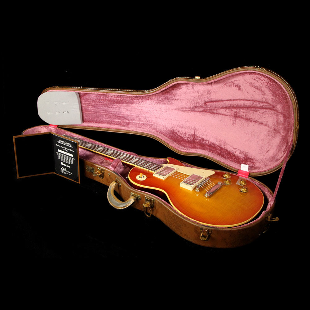 Used Gibson Custom Shop Standard Historic 1959 Les Paul Reissue Roasted Lightly Aged Electric Guitar BoTB Page #137 Burst — 8