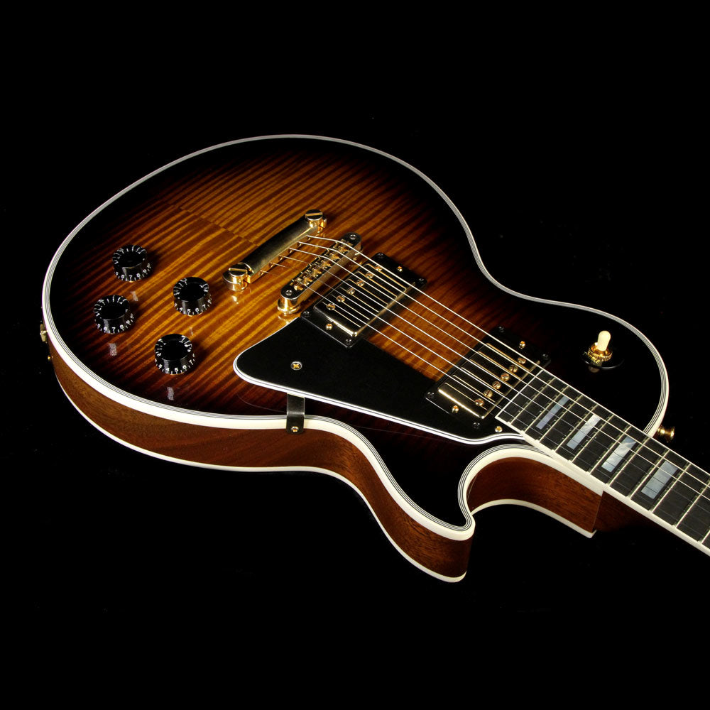 Gibson Custom Shop  Music Zoo Exclusive Roasted Les Paul Custom Electric Guitar Vintage Sunburst — 7