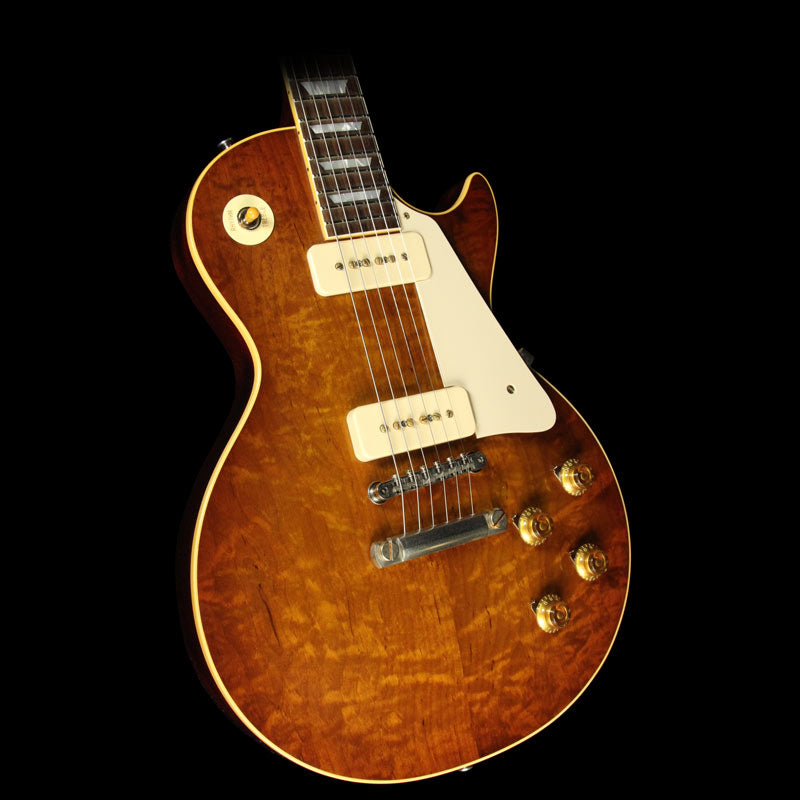 Gibson Custom Shop Music Zoo Exclusive Roasted Standard Historic 1956 Les Paul Reissue Electric Guitar Sunrise Tea Burst — 1