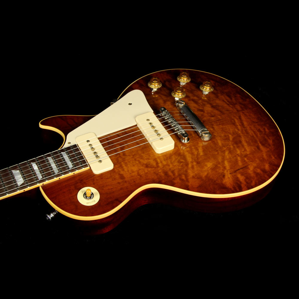 Gibson Custom Shop Music Zoo Exclusive Roasted Standard Historic 1956 Les Paul Reissue Electric Guitar Sunrise Tea Burst — 6
