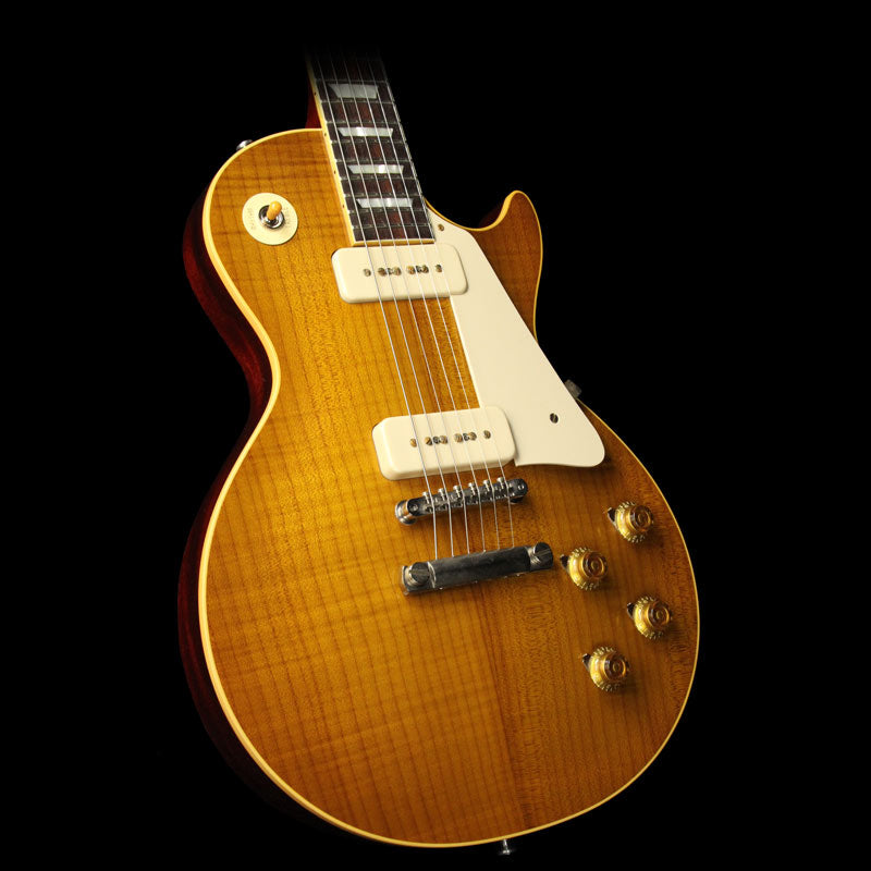 Gibson Custom Shop Music Zoo Exclusive Roasted Standard Historic 1956 Les Paul Reissue Electric Guitar Lemonburst — 1