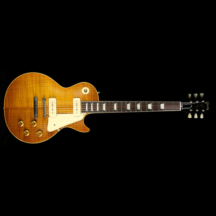 Gibson Custom Shop Music Zoo Exclusive Roasted Standard Historic 1956 Les Paul Reissue Electric Guitar Lemonburst
