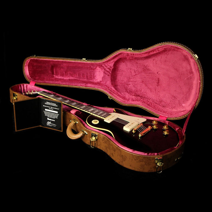 Gibson Custom Shop Music Zoo Exclusive Roasted Standard Historic 1956 Les Paul Electric Guitar Ebony