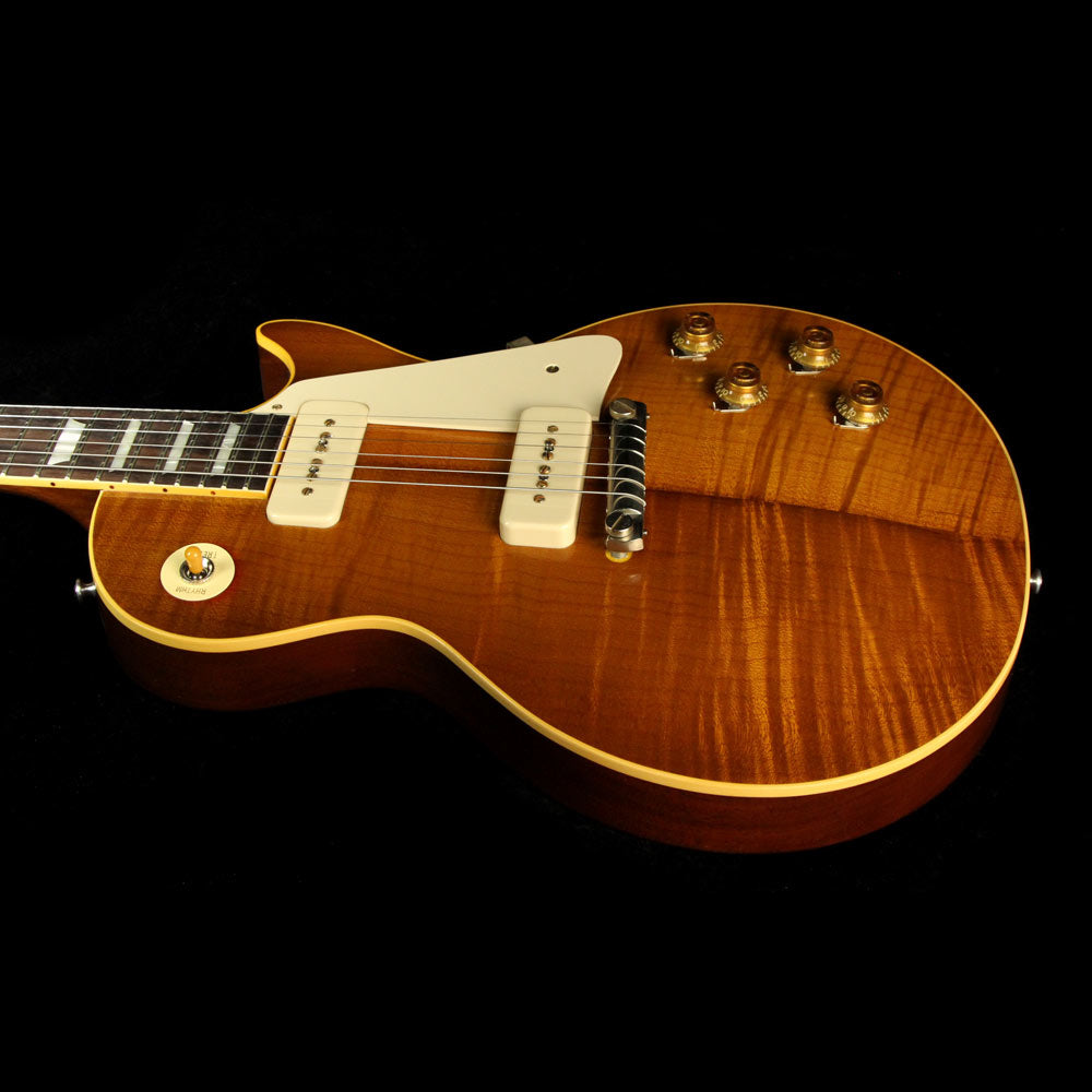 Gibson Custom Shop Music Zoo Exclusive Roasted Standard Historic 1954 Les Paul Reissue Electric Guitar Double Dirty Lemon — 5