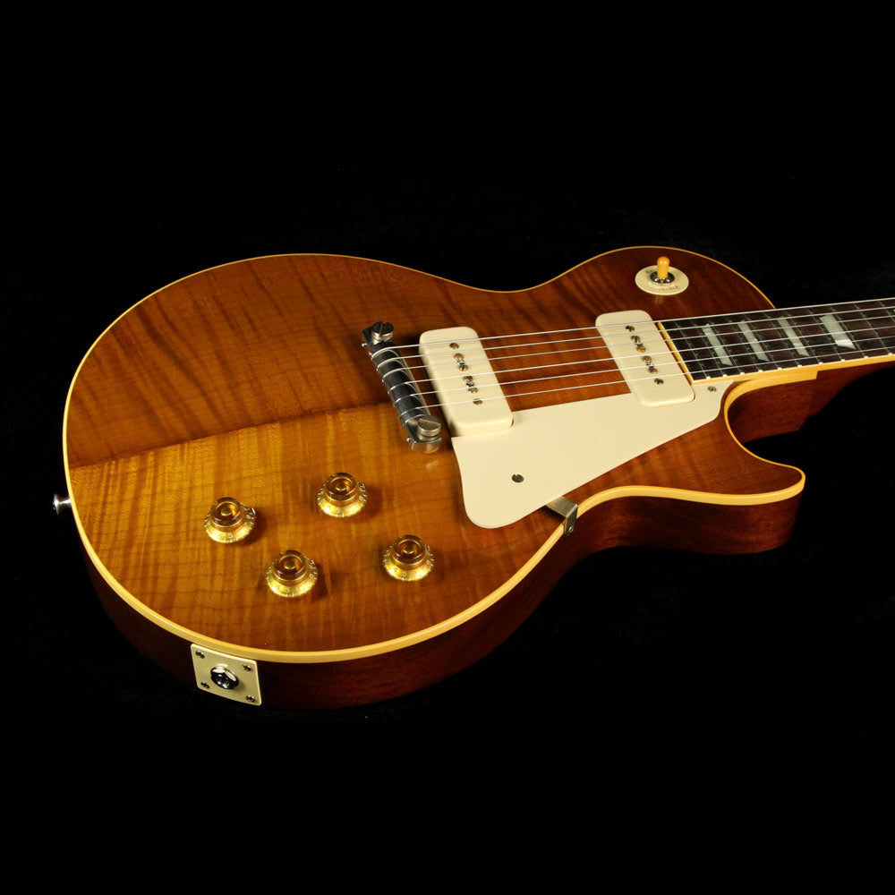 Gibson Custom Shop Music Zoo Exclusive Roasted Standard Historic 1954 Les Paul Reissue Electric Guitar Double Dirty Lemon — 6