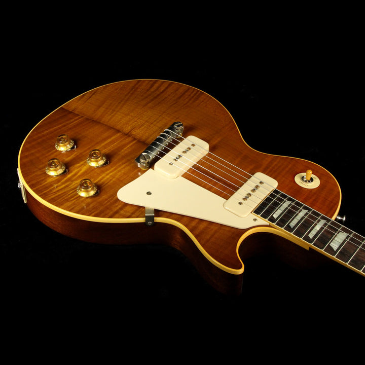 Gibson Custom Shop Music Zoo Exclusive Roasted Standard Historic 1954 Les Paul Reissue Electric Guitar Double Dirty Lemon