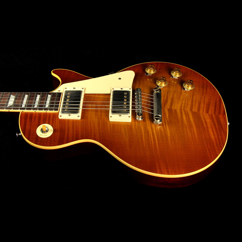 Gibson Custom Shop Music Zoo Exclusive Roasted Standard Historic 1958 Les Paul Electric Guitar Sunrise Tea — 5