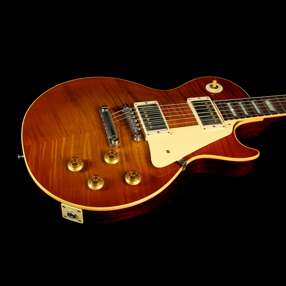 Gibson Custom Shop Music Zoo Exclusive Roasted Standard Historic 1958 Les Paul Electric Guitar Sunrise Tea — 6