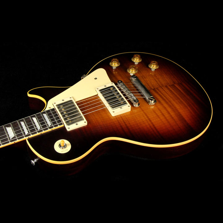 Gibson Custom Shop Music Zoo Exclusive Roasted Standard Historic 1958 Les Paul Electric Guitar Faded Tobacco