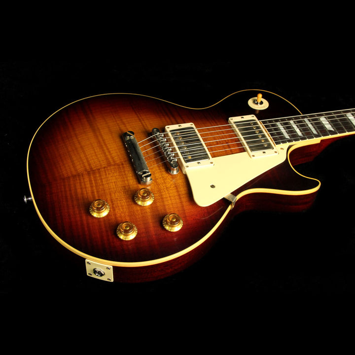 Gibson Custom Shop Music Zoo Exclusive Roasted Standard Historic 1958 Les Paul Electric Guitar Faded Tobacco