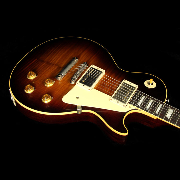 Gibson Custom Shop Music Zoo Exclusive Roasted Standard Historic 1958 Les Paul Electric Guitar Faded Tobacco