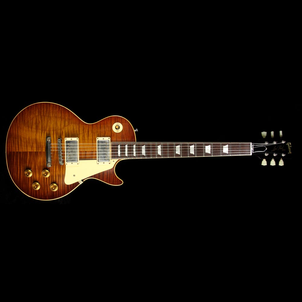 Gibson Custom Shop Music Zoo Exclusive Roasted Standard Historic 1959 Les Paul Reissue Electric Guitar Iced Tea — 2