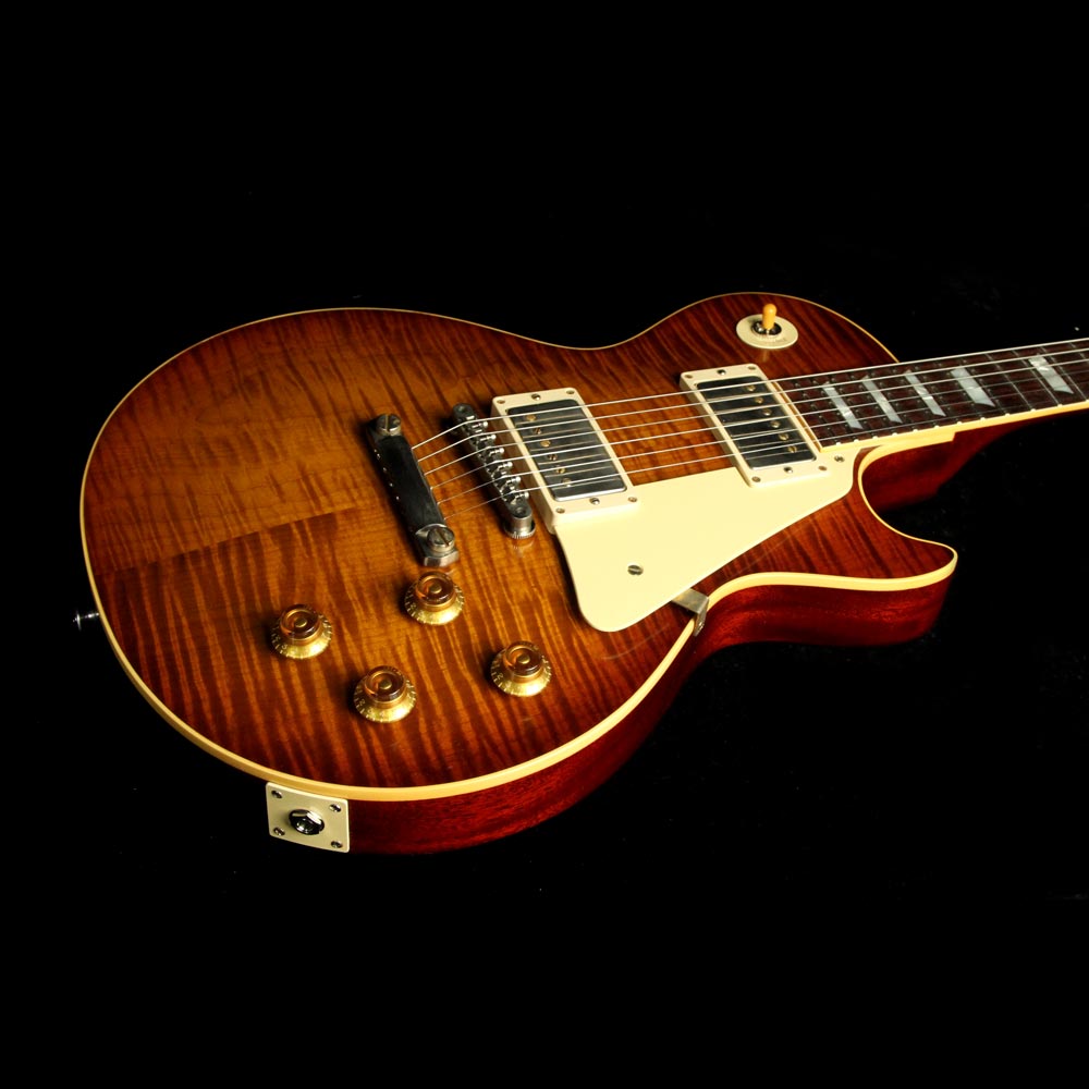 Gibson Custom Shop Music Zoo Exclusive Roasted Standard Historic 1959 Les Paul Reissue Electric Guitar Iced Tea — 4