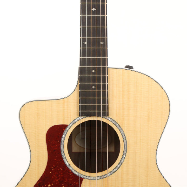 Taylor 214ce DLX Grand Auditorium Left-Handed Acoustic Guitar Natural