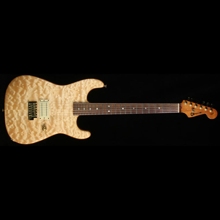 Used 2008 Charvel Custom Shop Quilt Maple Top San Dimas Electric Guitar Natural Oil