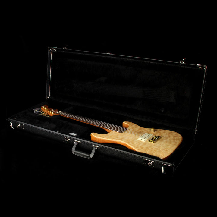Used 2008 Charvel Custom Shop Quilt Maple Top San Dimas Electric Guitar Natural Oil