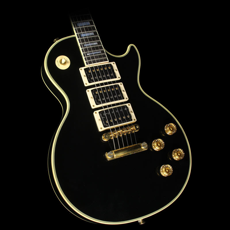 Used Gibson Custom Shop Peter Frampton Les Paul Custom Electric Guitar Ebony — 1
