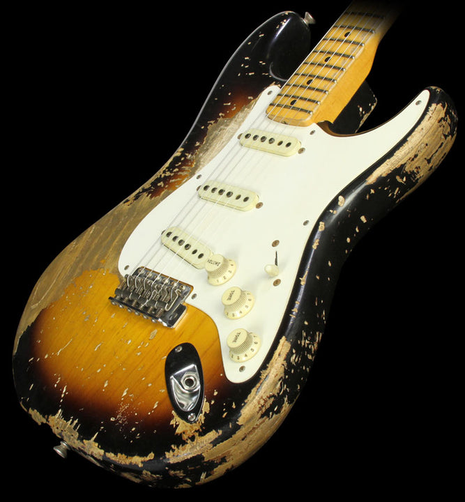 Fender Custom Shop Exclusive Masterbuilt '55 Stratocaster Ultimate Relic Electric Guitar Two-Tone Sunburst
