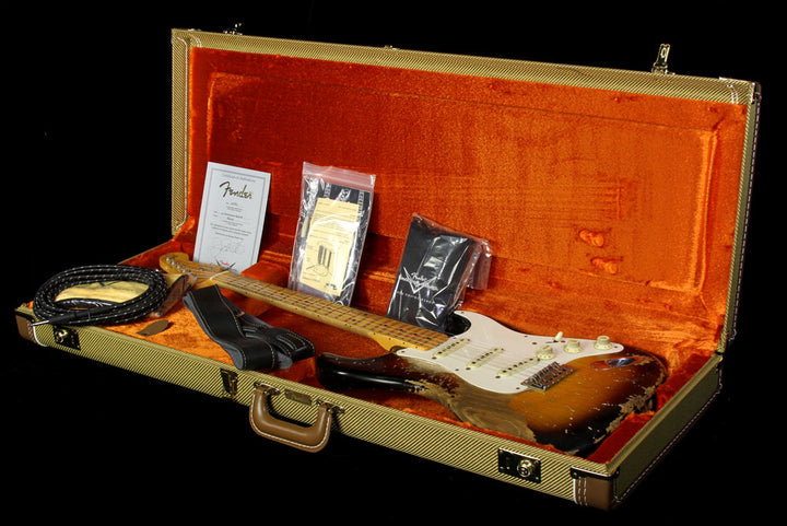 Fender Custom Shop Exclusive Masterbuilt '55 Stratocaster Ultimate Relic Electric Guitar Two-Tone Sunburst