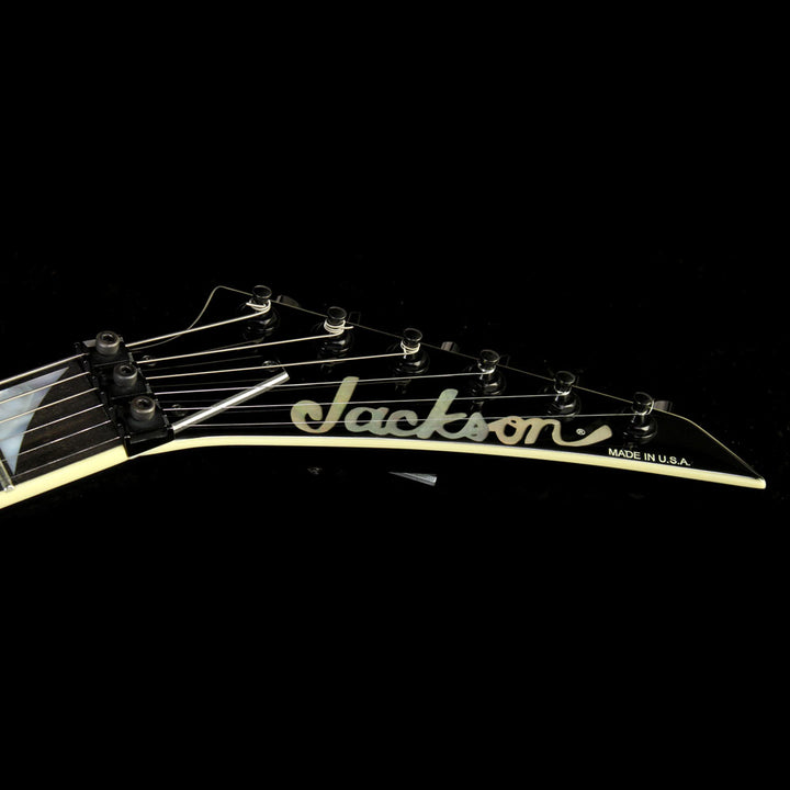 Used Jackson USA Select SL2H Soloist Electric Guitar Black with Blue Flames