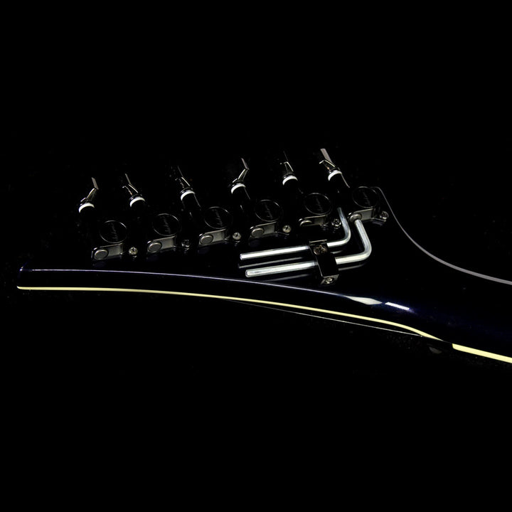Used Jackson USA Select SL2H Soloist Electric Guitar Black with Blue Flames