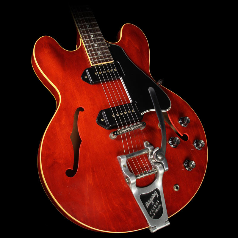 Used Gibson Custom Shop ES-330 VOS Electric Guitar with Bigsby Vintage Cherry — 1
