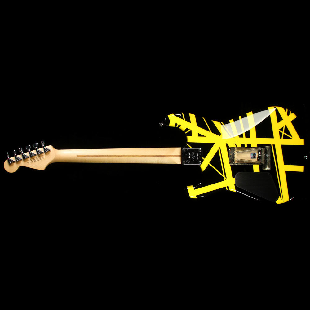 Used Charvel EVH Art Series Electric Guitar Black & Yellow — 3