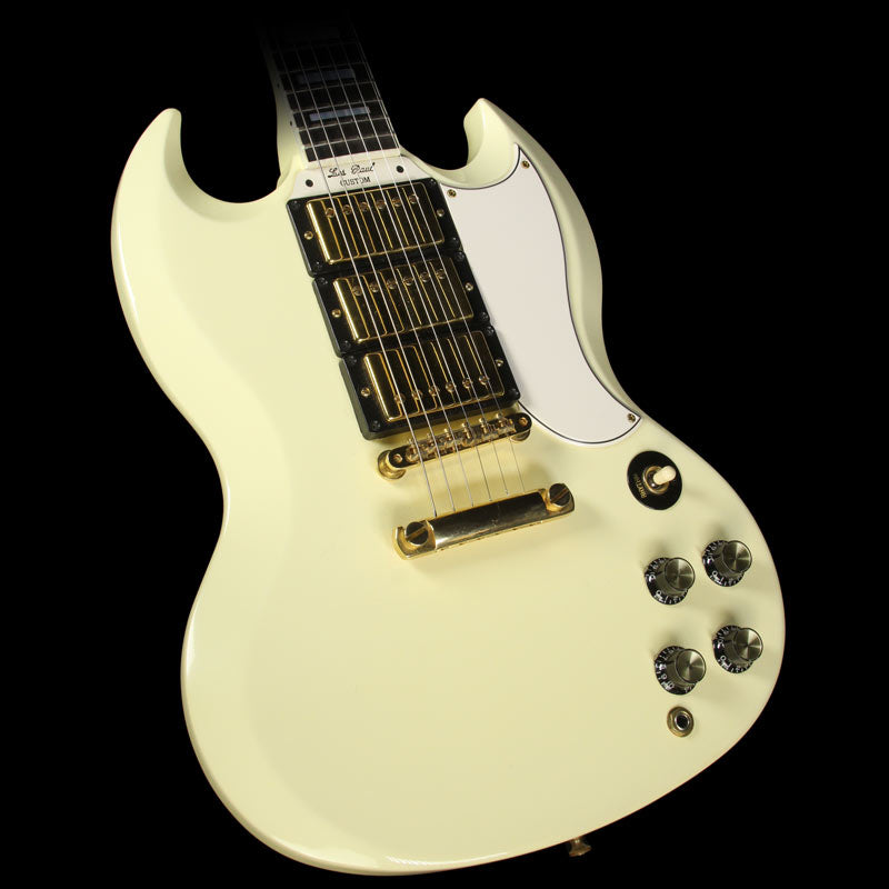 Used 2005 Gibson Custom Shop SG Custom Electric Guitar Classic White — 1