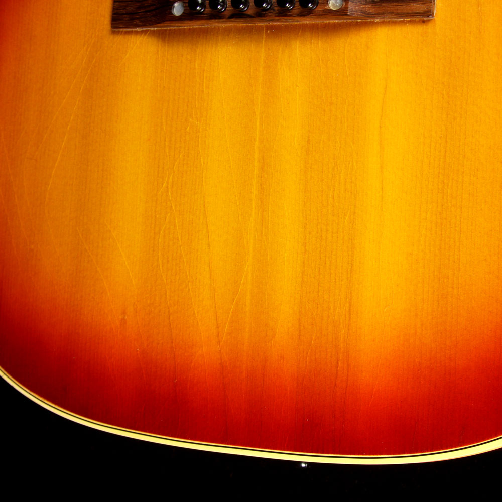 Used 1962 Gibson B-25 Acoustic Guitar Cherry Sunburst — 6