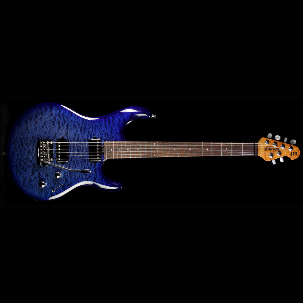 Used 2015 Ernie Ball Music Man Ball Family Reserve Luke III Electric Guitar Blueberry Burst — 2