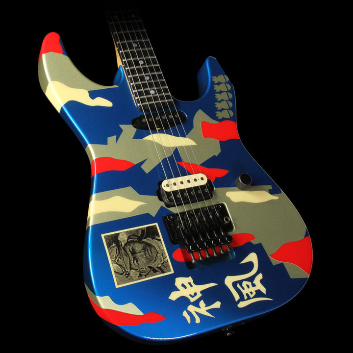 Used 2008 ESP George Lynch Kamikaze 2 Electric Guitar Blue