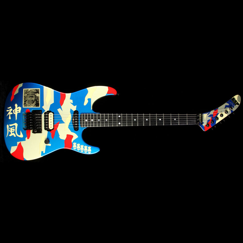 Used 2008 ESP George Lynch Kamikaze 2 Electric Guitar Blue — 2