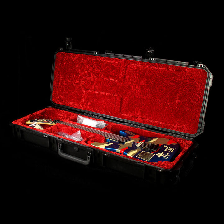 Used 2008 ESP George Lynch Kamikaze 2 Electric Guitar Blue