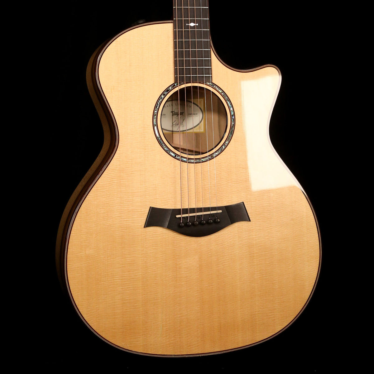 Taylor 714ce-FLTD Fall Limited Black Sassafras Acoustic-Electric Natural 2014 — 5