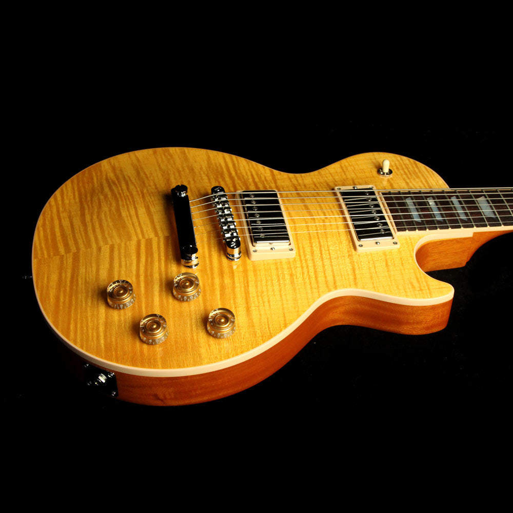 Used 2016 Gibson Les Paul Standard 7-String Electric Guitar Trans Amber — 5
