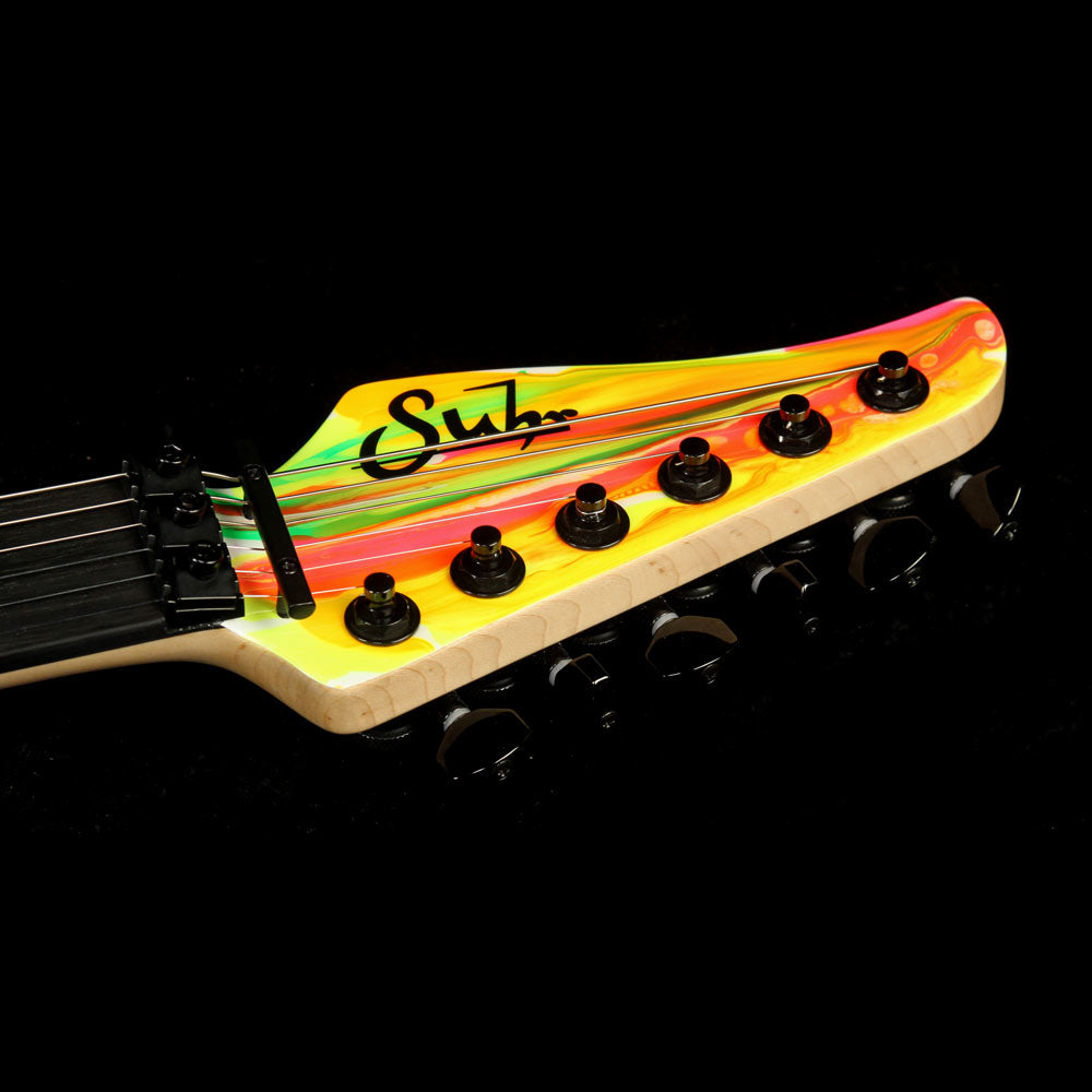 Used Suhr '80s Shred Modern Electric Guitar Neon Drip — 4