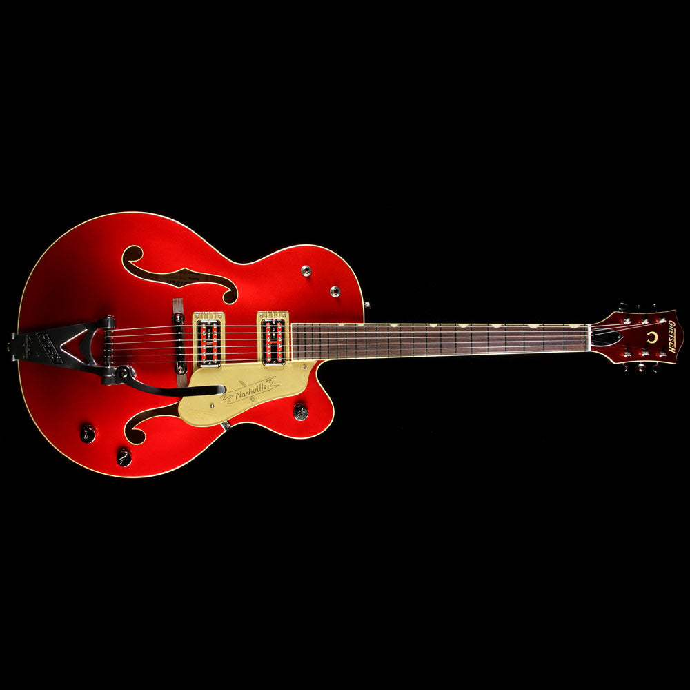 Used Gretsch Limited Edition G6120T-59CAR Nashville with Bigsby Electric Guitar Candy Apple Red — 2