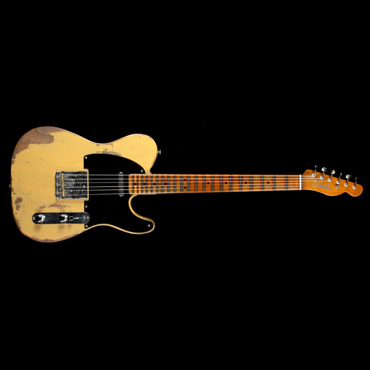 Fender Custom Shop 1951 Nocaster Roasted Ash Heavy Relic Electric Guitar Butterscotch Blonde