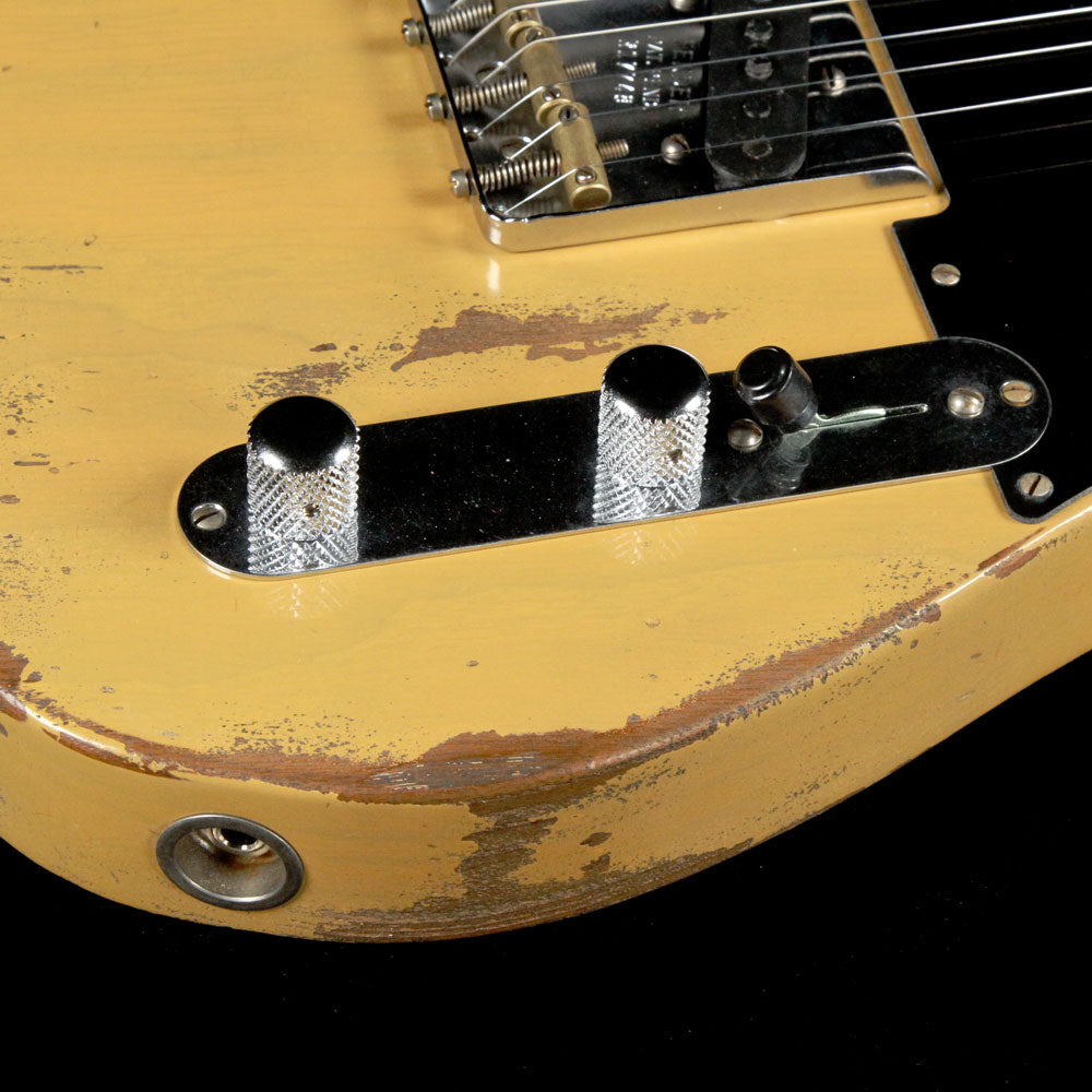 Fender Custom Shop 1951 Nocaster Roasted Ash Heavy Relic Electric Guitar Butterscotch Blonde — 7