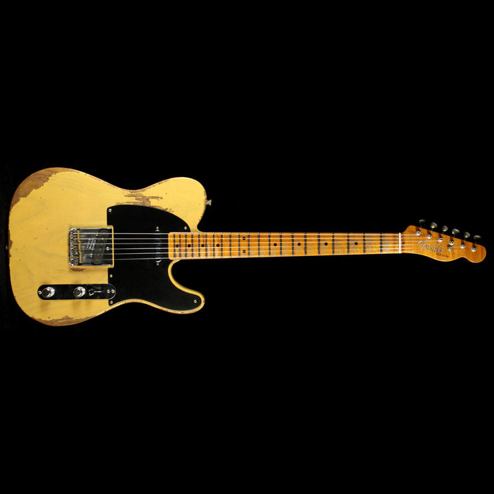 Fender Custom Shop 1953 Telecaster Roasted Ash Heavy Relic Electric Guitar Butterscotch Blonde