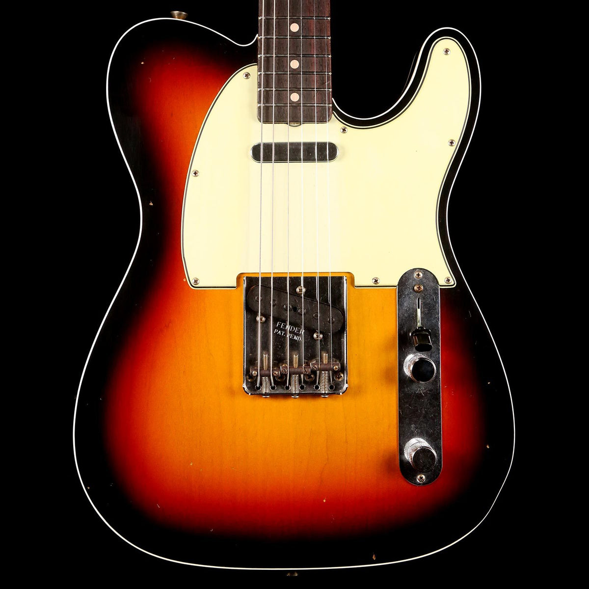 Fender Custom Shop 1962 Custom Telecaster Roasted Alder Journeyman Relic Electric Guitar 3-Tone Sunburst — 1