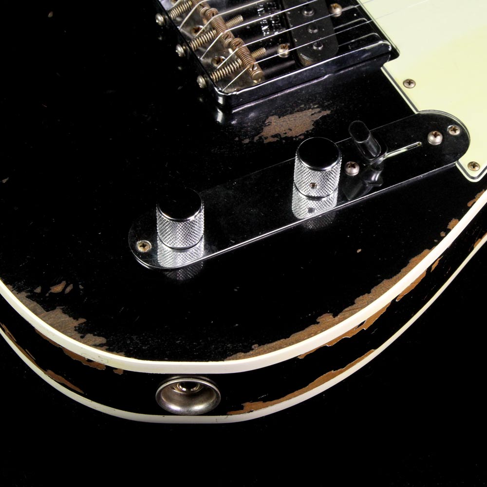 Fender Custom Shop 1962 Custom Telecaster Roasted Alder Heavy Relic Electric Guitar Black — 6